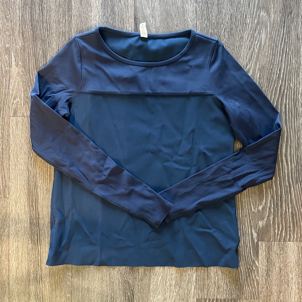 Navy Lululemon Long Sleeve Top